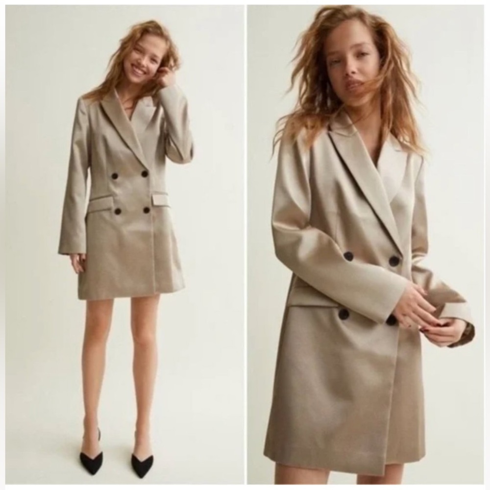 SATIN JACKET DRESS